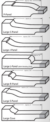 Center panel profiles