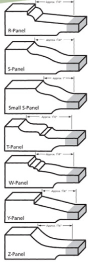 Center panel profiles