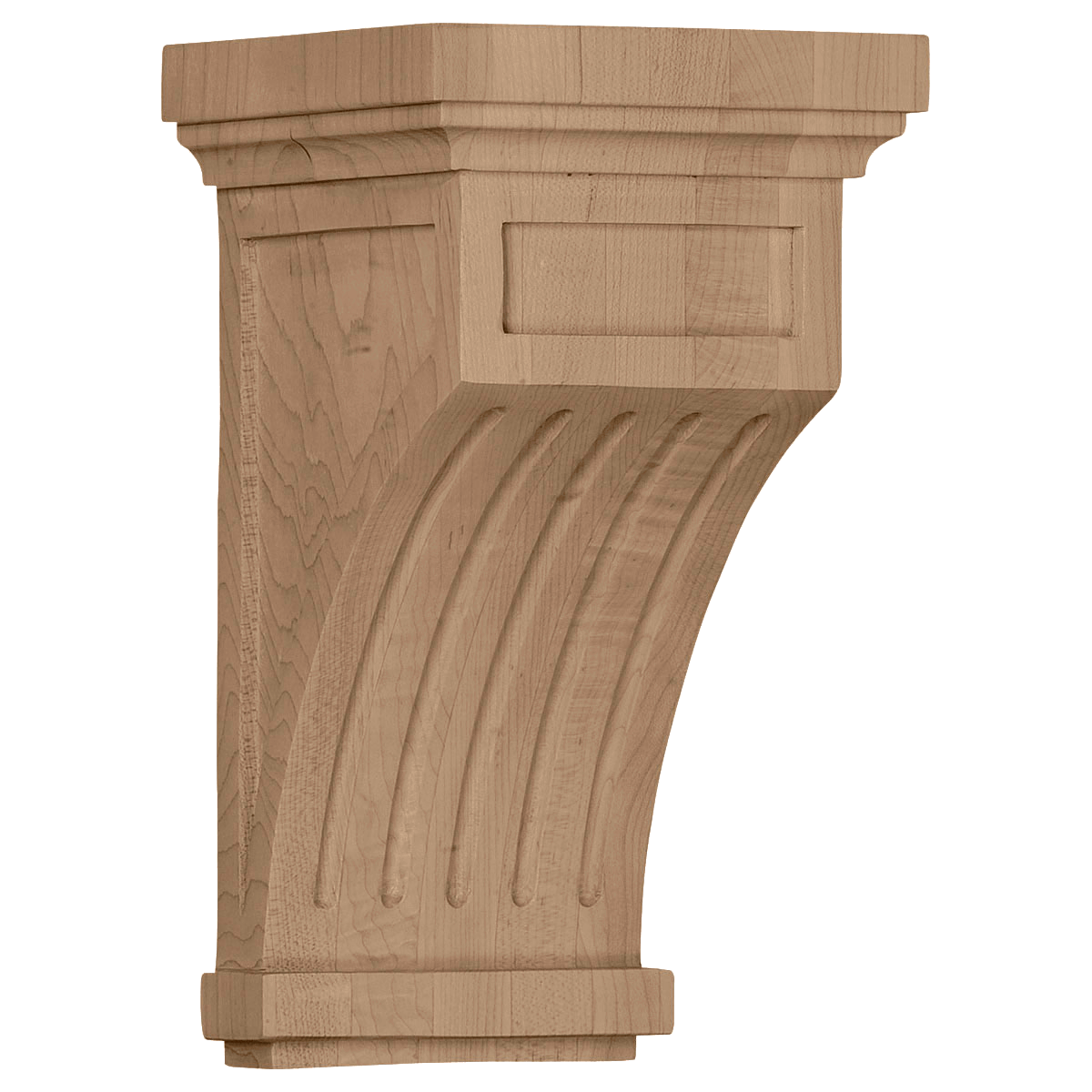 COR05X05X10FL Fluted Corbel 5 1/2"W x 5 1/2"D x 10"H