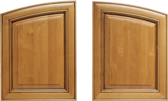 Specialty Split Arch Cabinet Doors